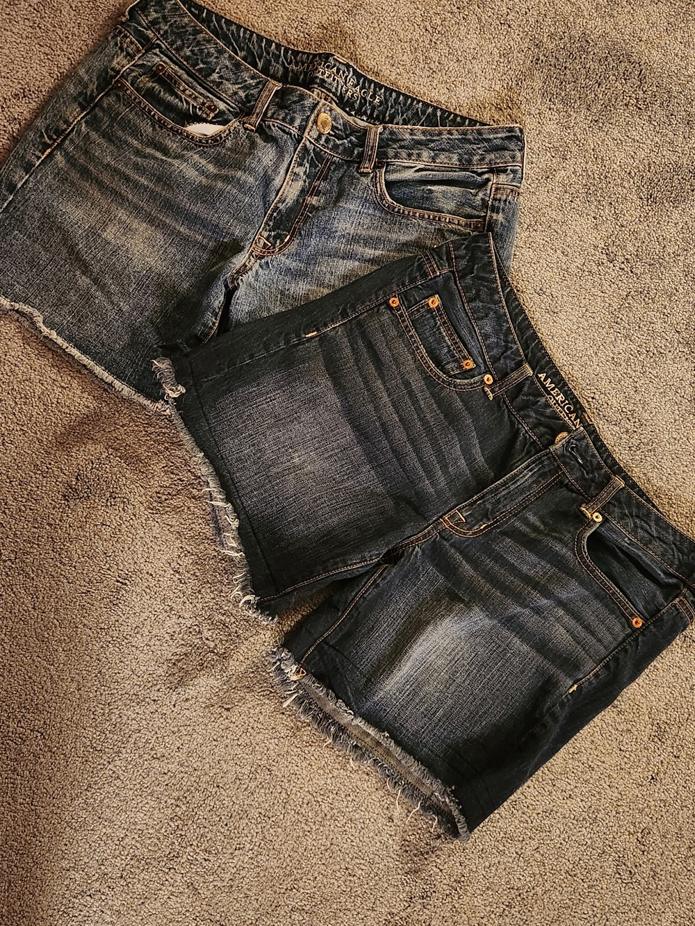 American Eagle Outfitters Light-to-Medium Wash Denim Shorts